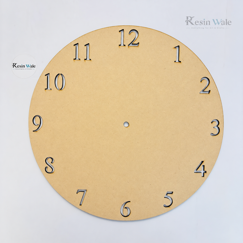 12" Number Cutout Clock Base | Resin Wale