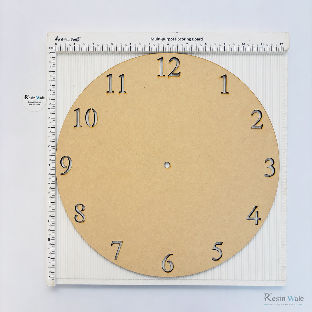 12" Number Cutout Clock Base | Resin Wale
