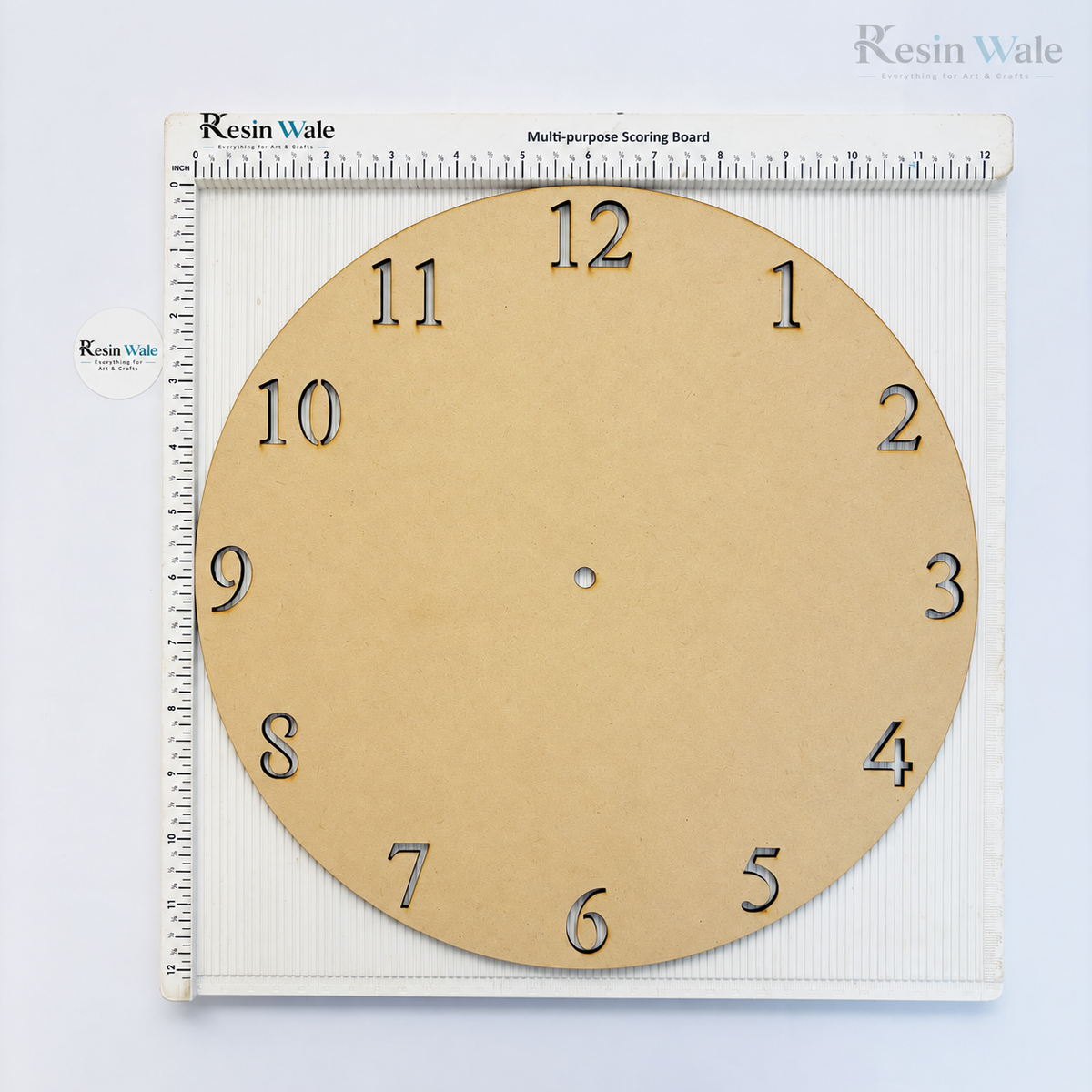 12" Number Cutout Clock Set | Resin Wale