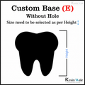 Custom MDF Base (E) - Teeth | Resin Wale