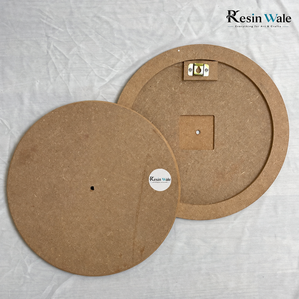 MDF Rounded Edge Clock Base | Resin Wale