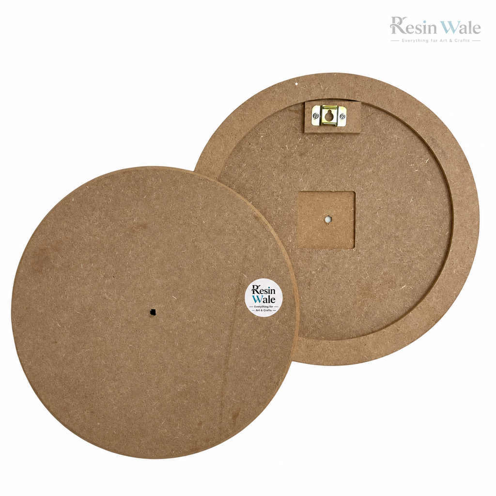 MDF Rounded Edge Clock Base | Resin Wale