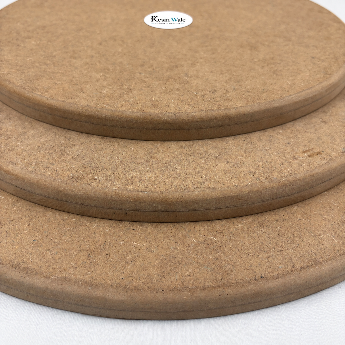MDF Rounded Edge Frame/Nameplate Base - Round | Resin Wale