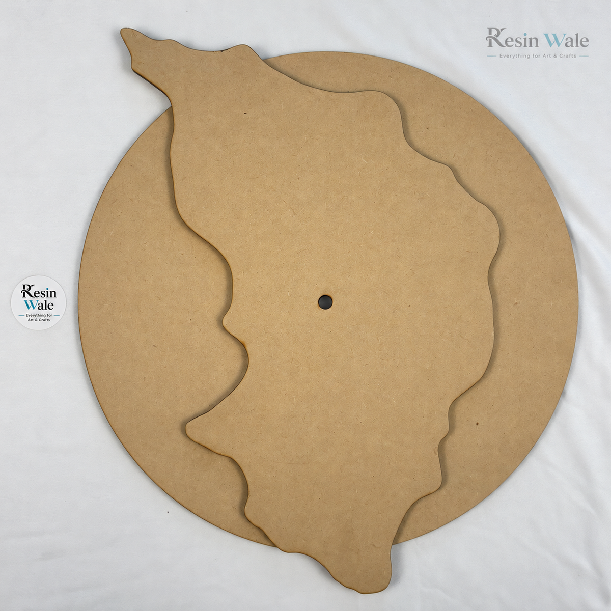 Geode MDF Clock Set (E) | Resin Wale