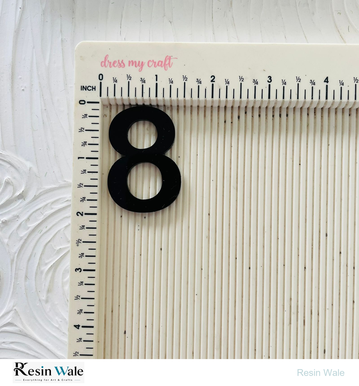 2" Acrylic English Number | Resin Wale