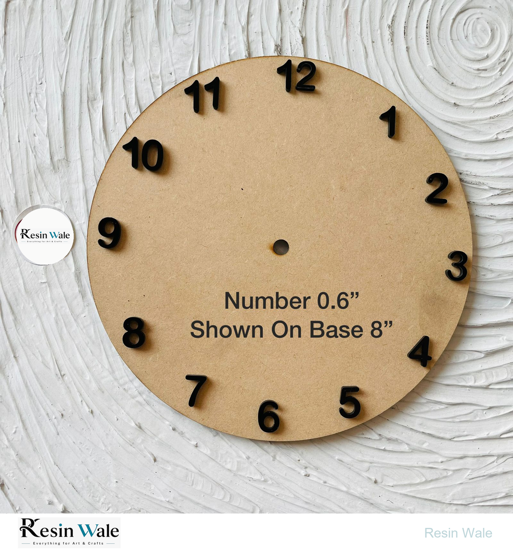 0.6" English Numbers | Resin Wale