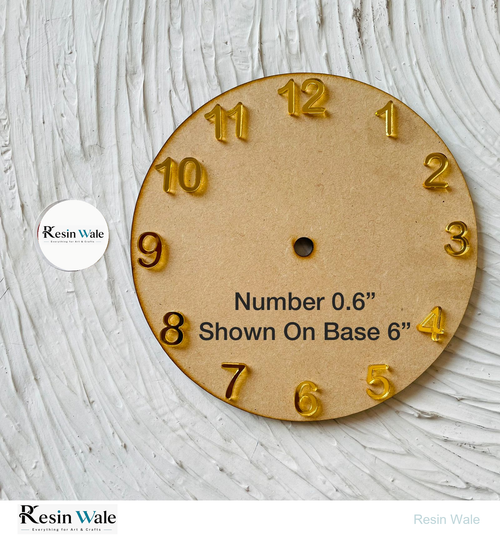 0.6" English Numbers | Resin Wale