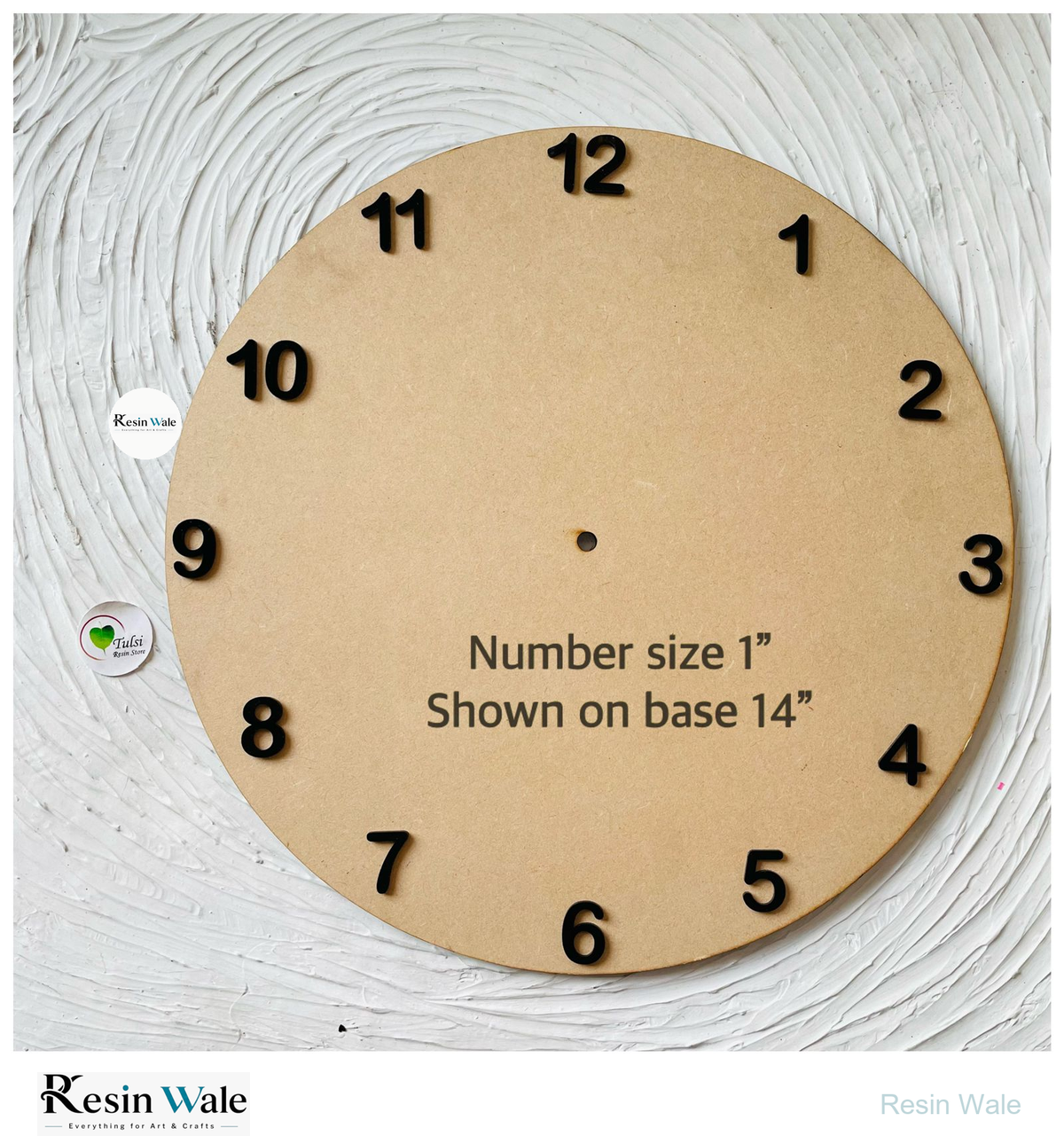1" English Numbers | Resin Wale