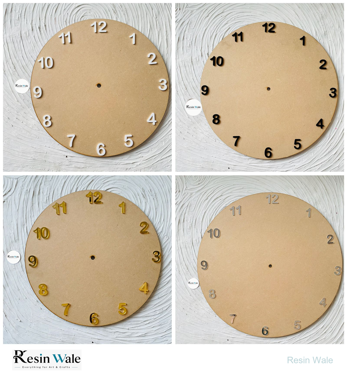 1" English Numbers | Resin Wale