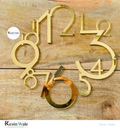 Gold Designer English Ring -10” | Resin Wale