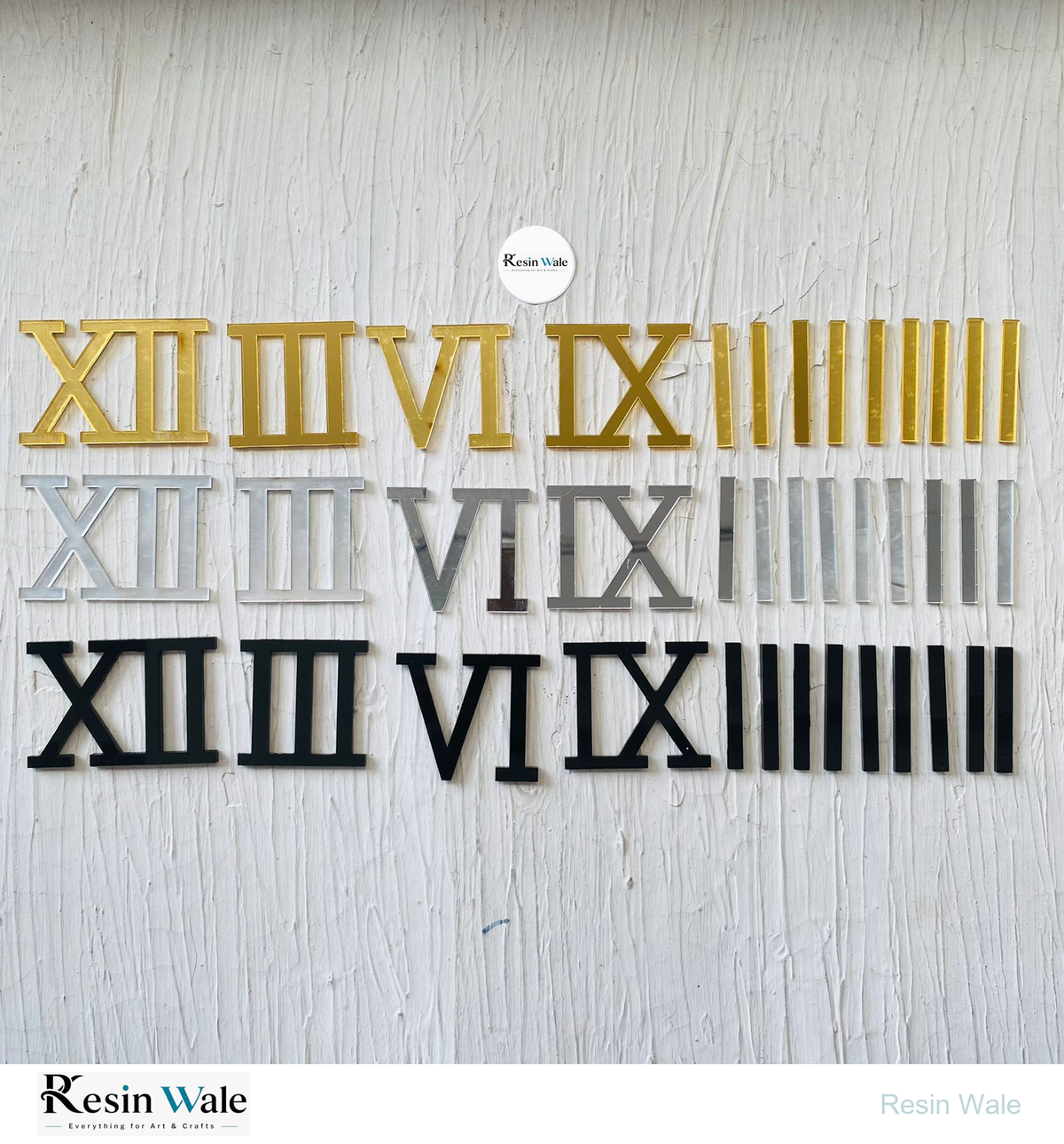 2" Roman number With Sticks | Resin Wale