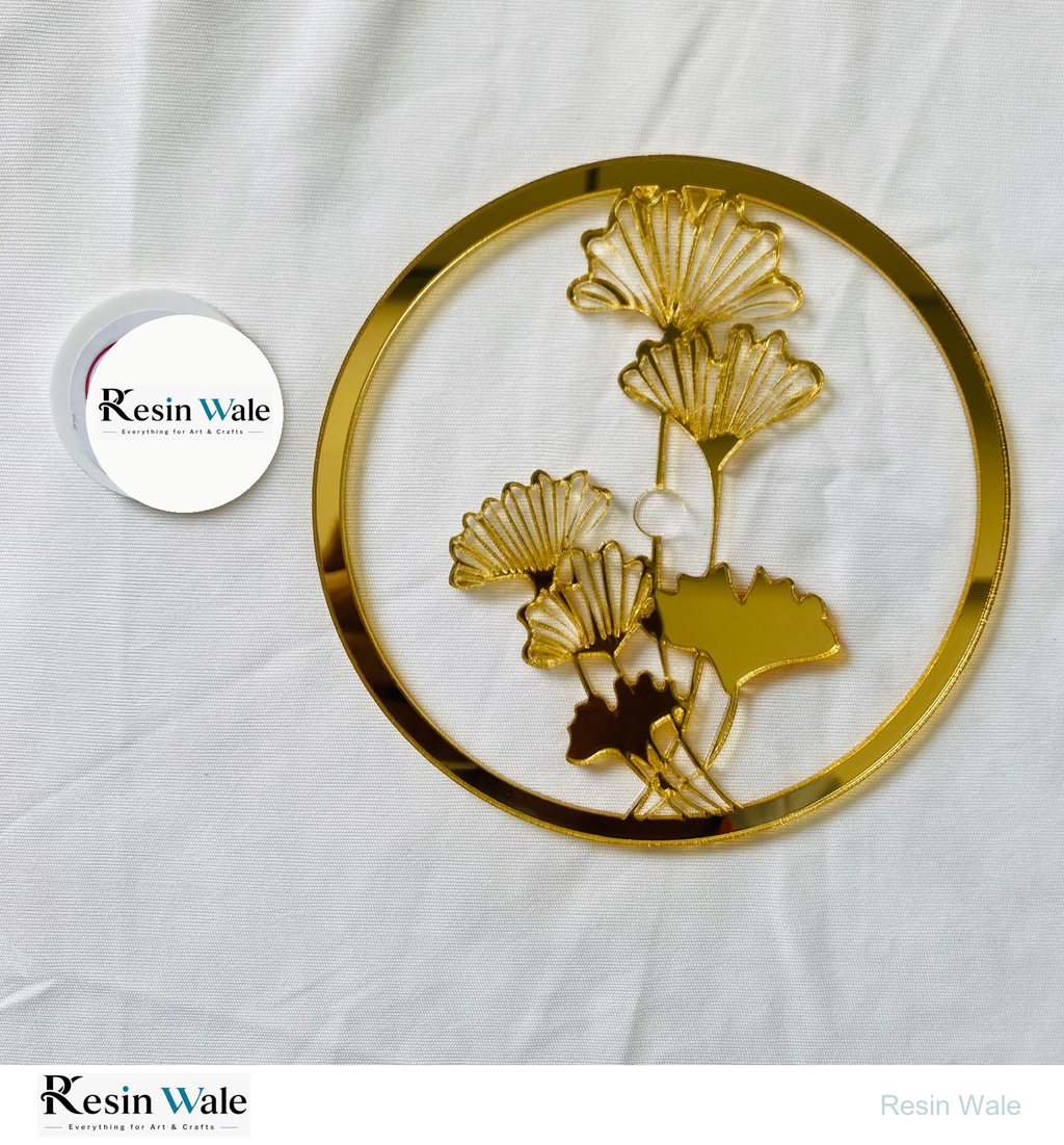 5" Gold Acrylic Ring Design (B) | Resin Wale