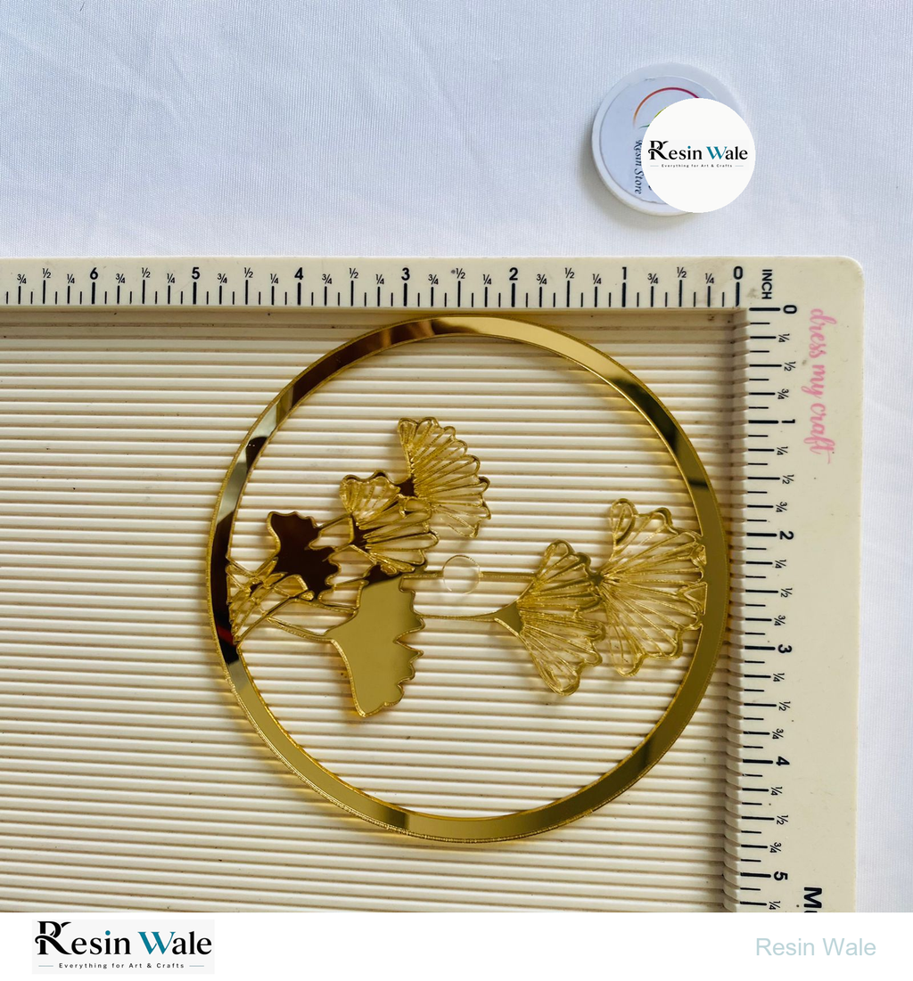 5" Gold Acrylic Ring Design (B) | Resin Wale
