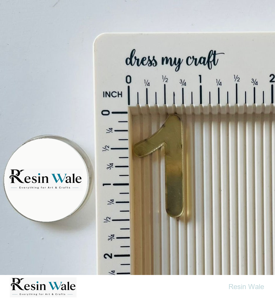 1.5" English Numbers | Resin Wale