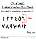 Custom Acrylic - Arabic Numbers | Resin Wale