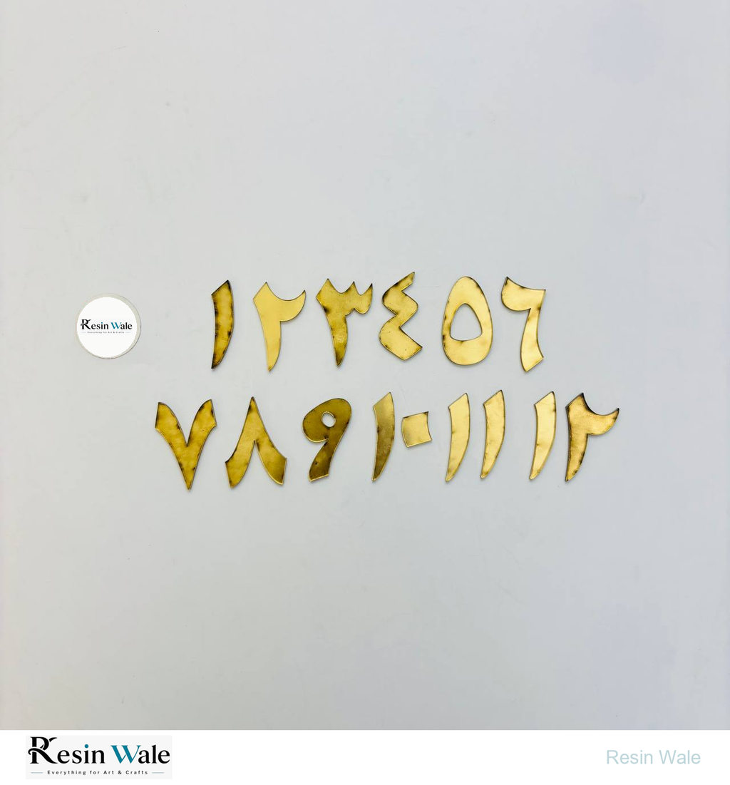 Custom Acrylic - Arabic Numbers | Resin Wale