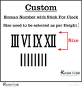Custom Acrylic - Roman Numbers with sticks | Resin Wale