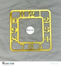 English Number Ring - Square | Resin Wale