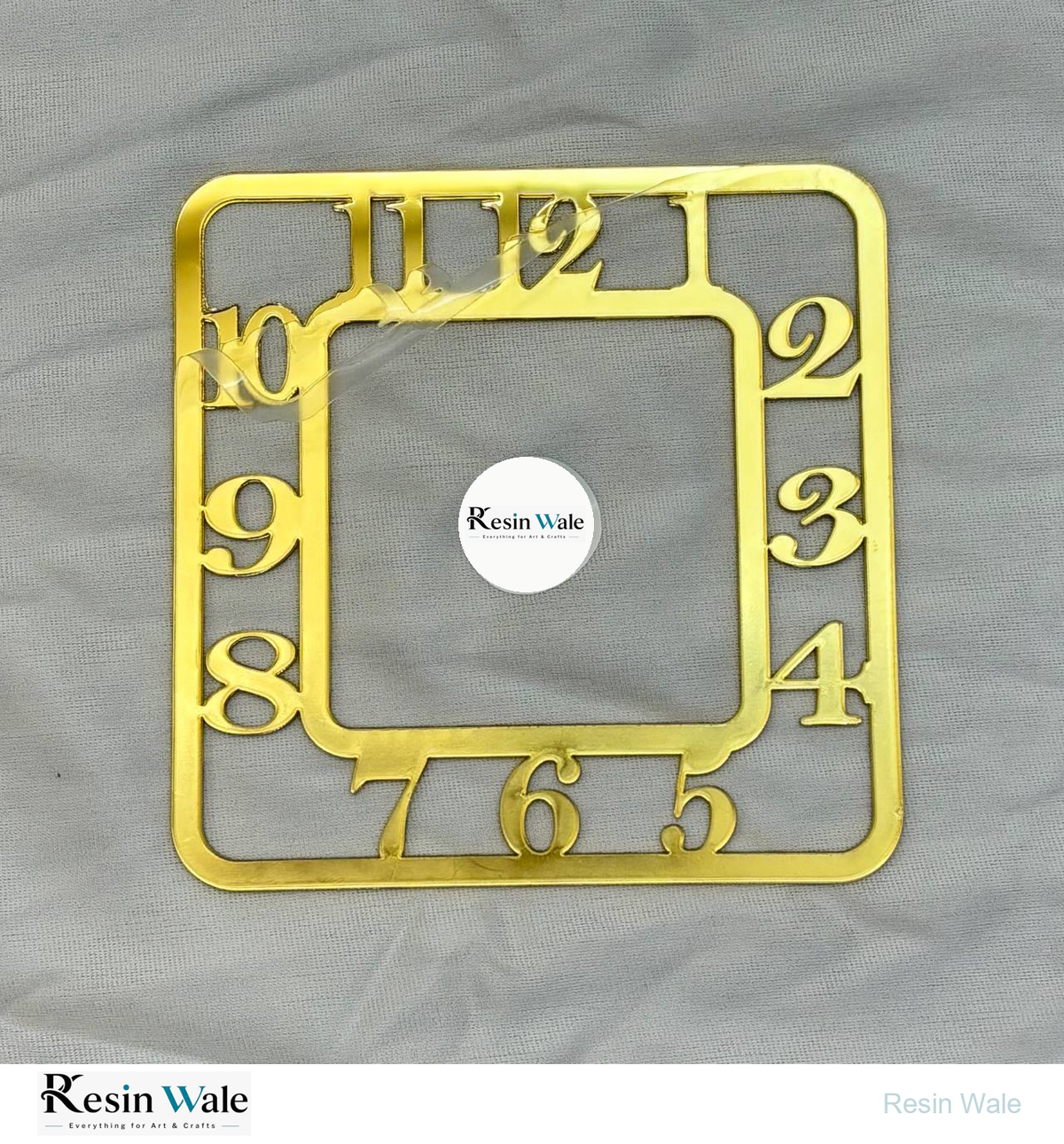 English Number Ring - Square | Resin Wale