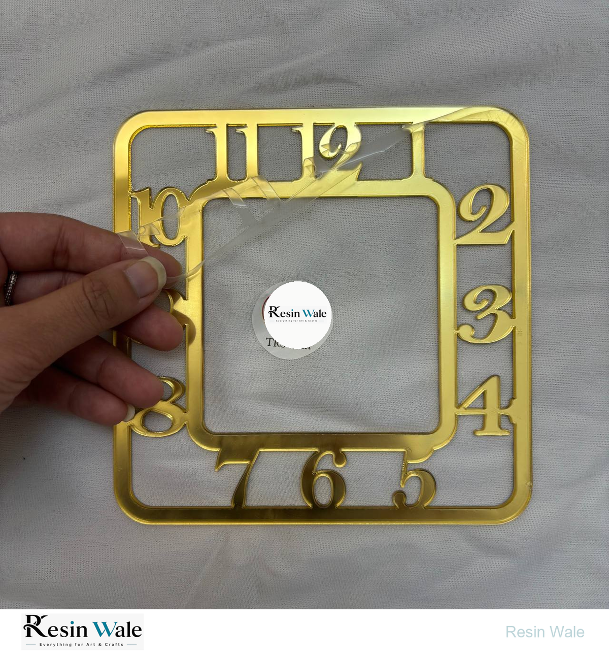 English Number Ring - Square | Resin Wale
