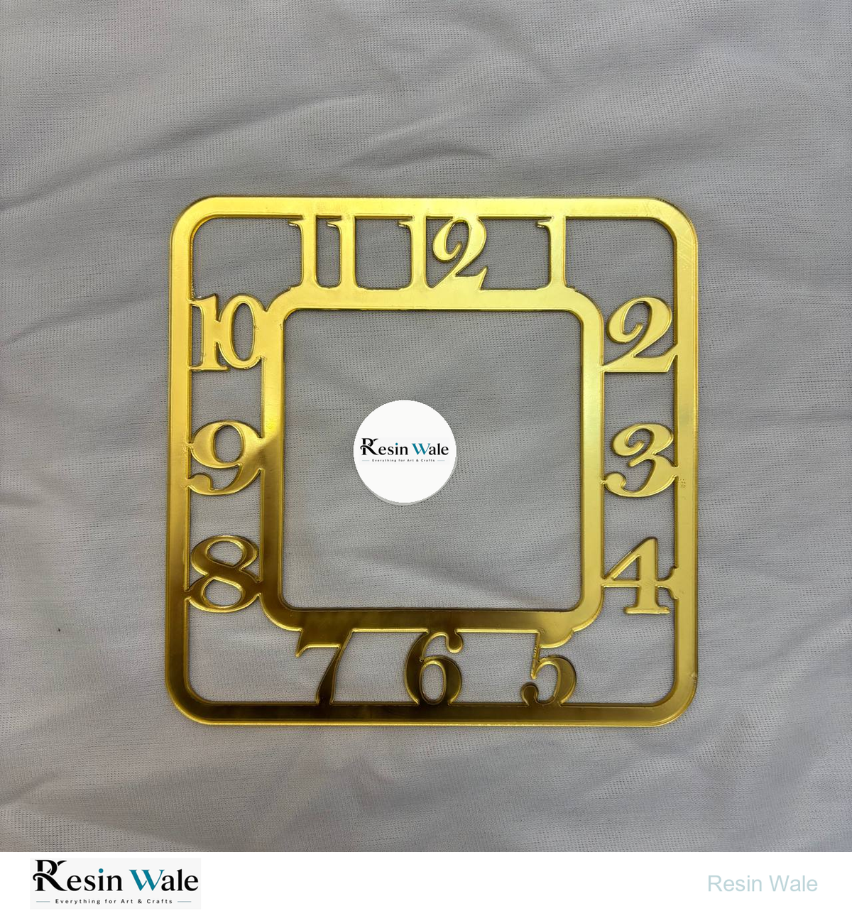 English Number Ring - Square | Resin Wale