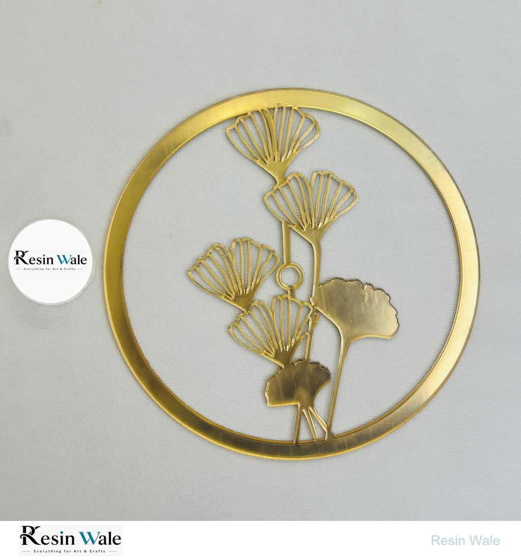 5" Gold Acrylic Ring Design (B) | Resin Wale