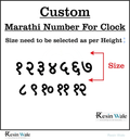 Custom Acrylic - Marathi Numbers | Resin Wale