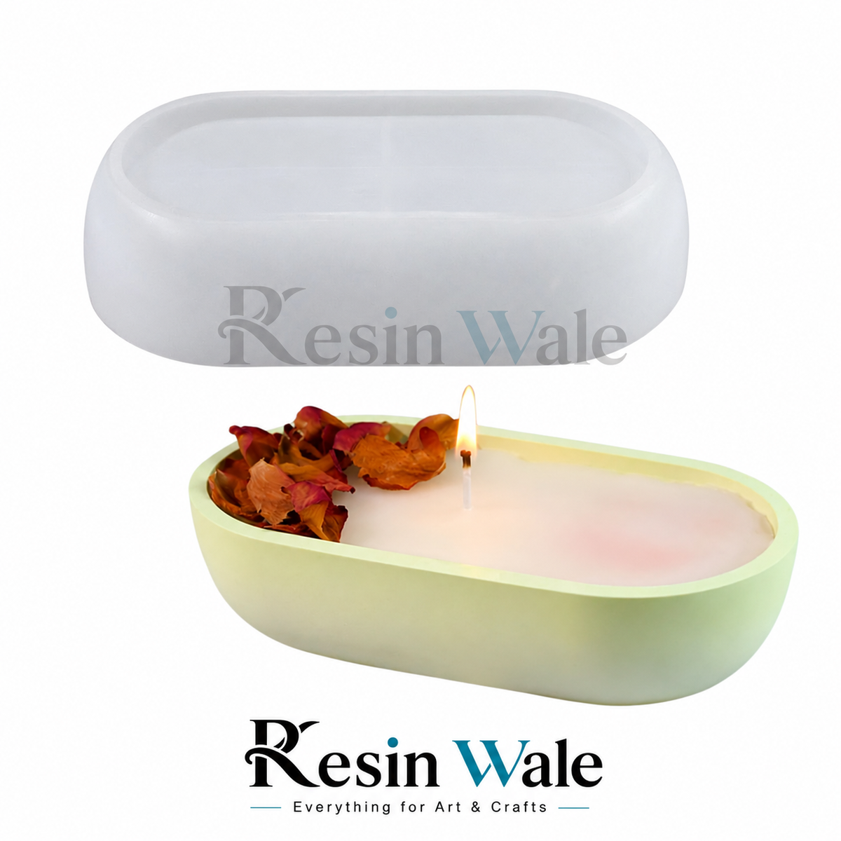 Resin Wale Small Ship Flower Pot Mould