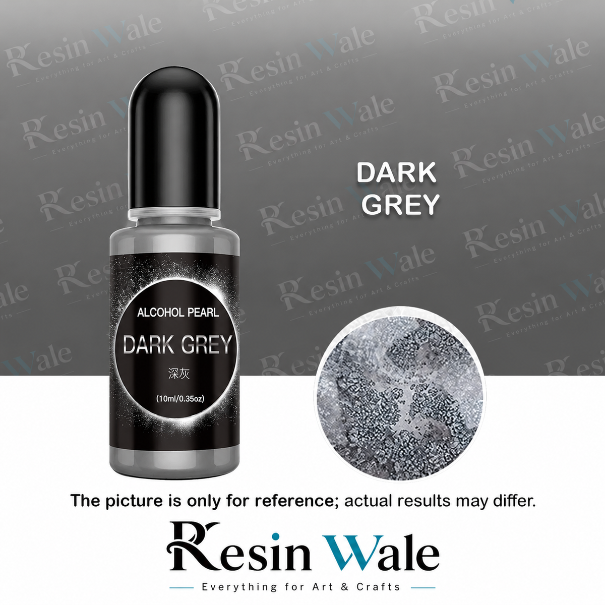Metalic Alcohol Ink Dark Grey - AM003 - Resin Wale