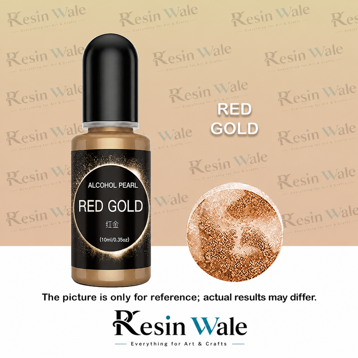 Metalic Alcohol Ink Red Gold - AM008 - Resin Wale