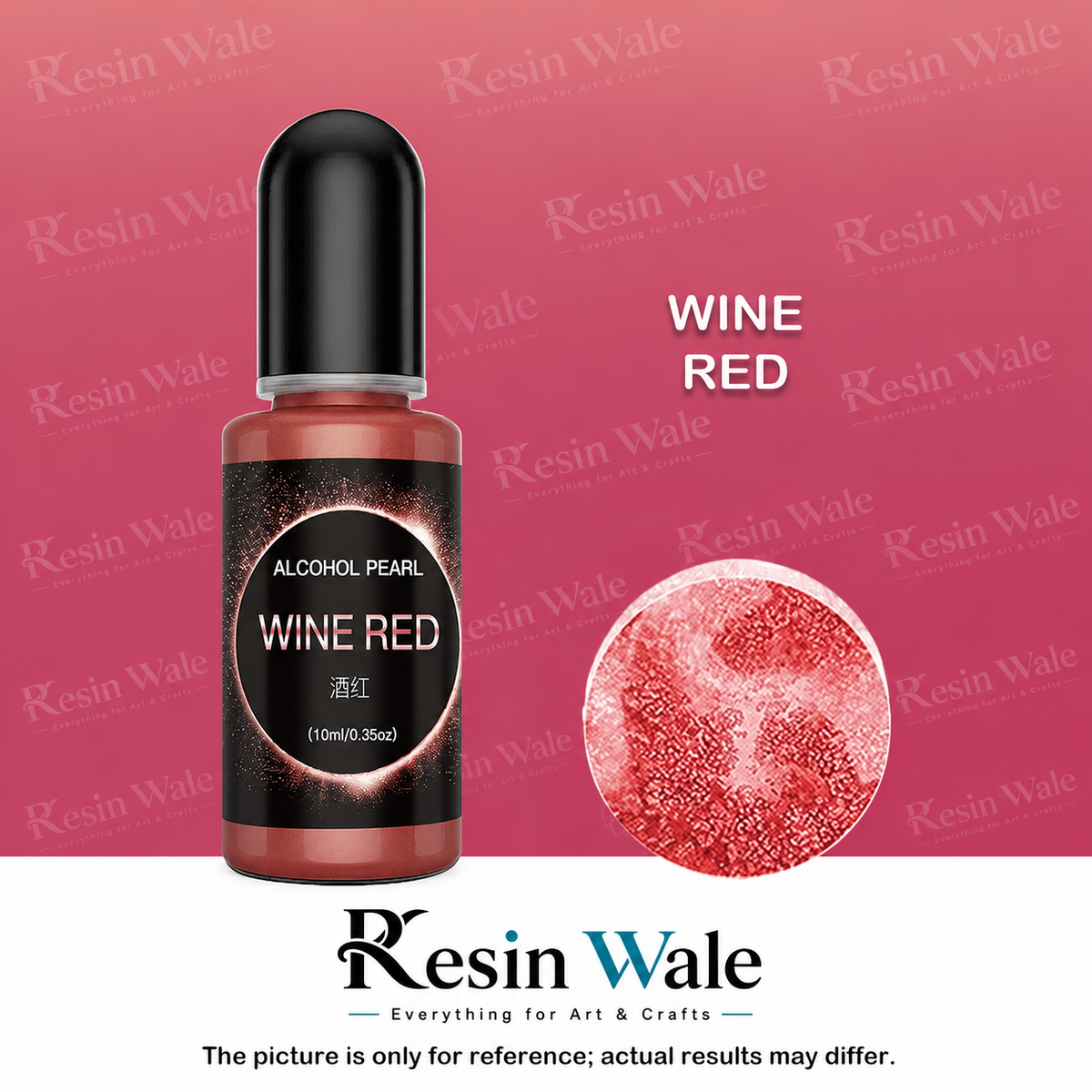Metalic Alcohol Ink Wine Red - AM009 - Resin Wale