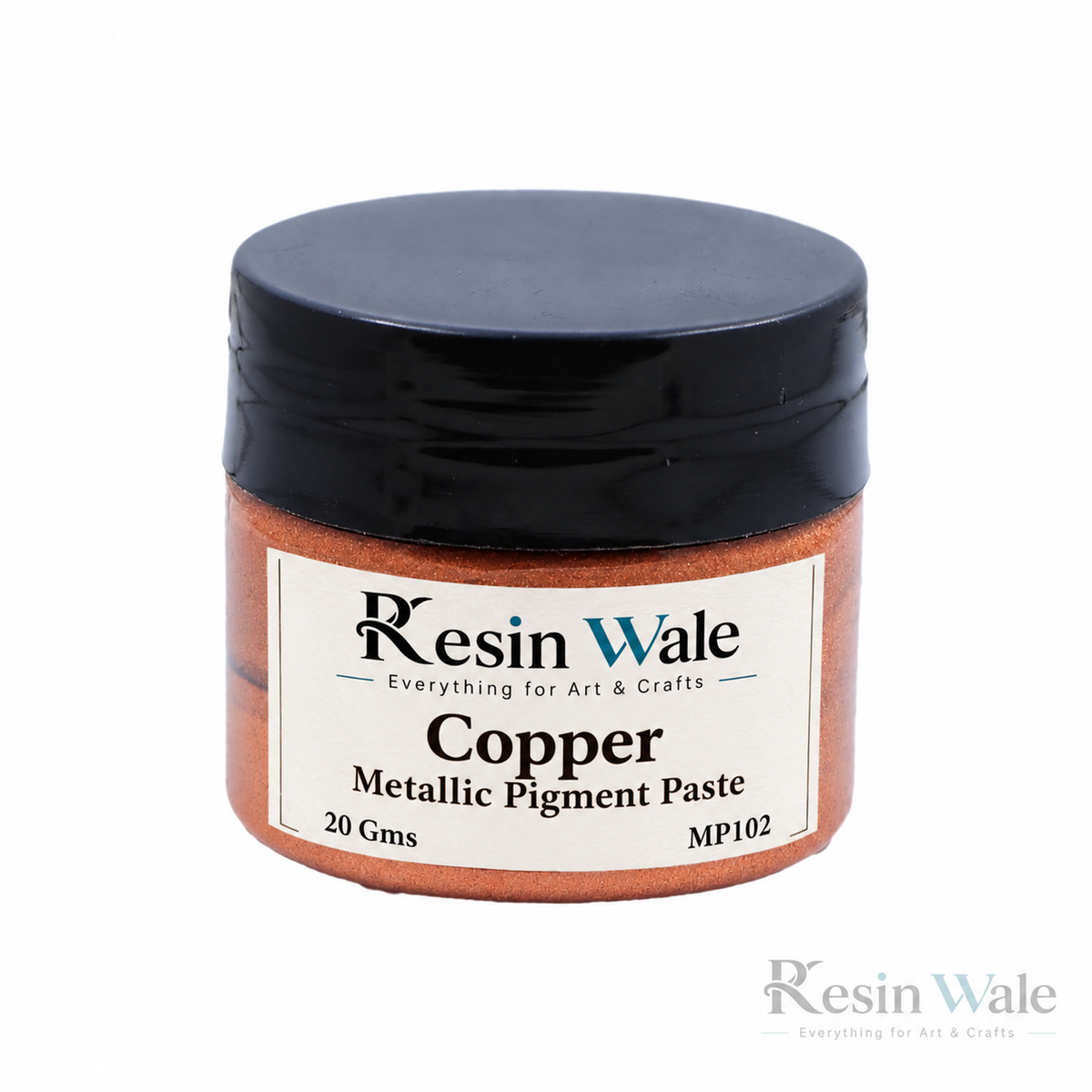 Resin Wale Copper Metallic Pigment Paste 20 Gms — MP102, original jar with branded label and watermark