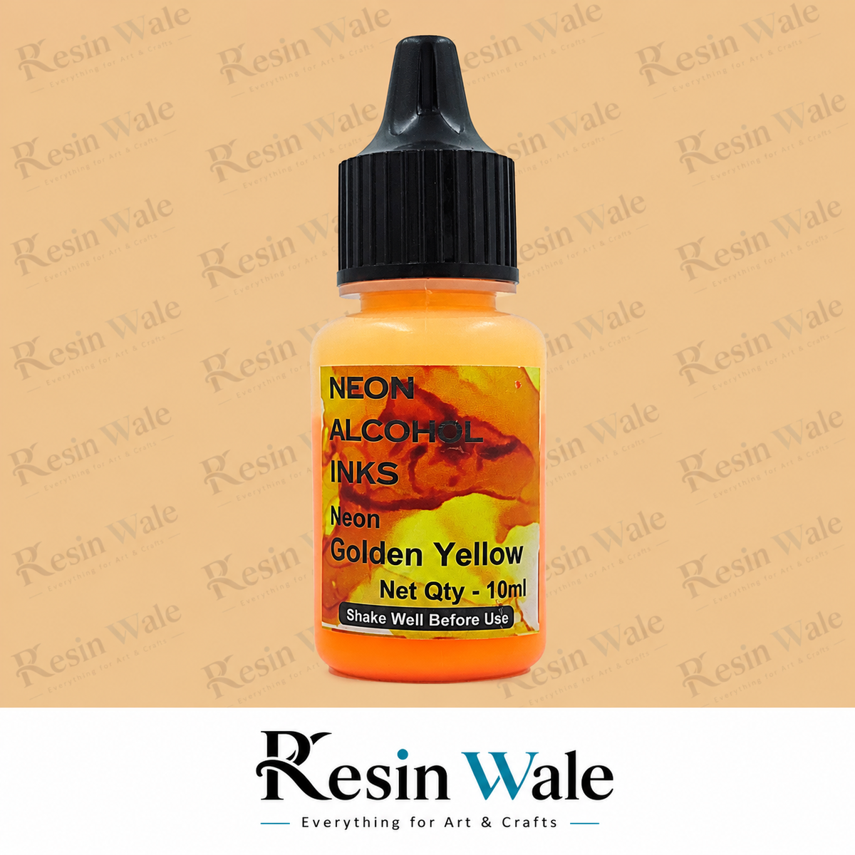 Neon Alcohol Ink Golden Yellow - AI102 - Resin Wale
