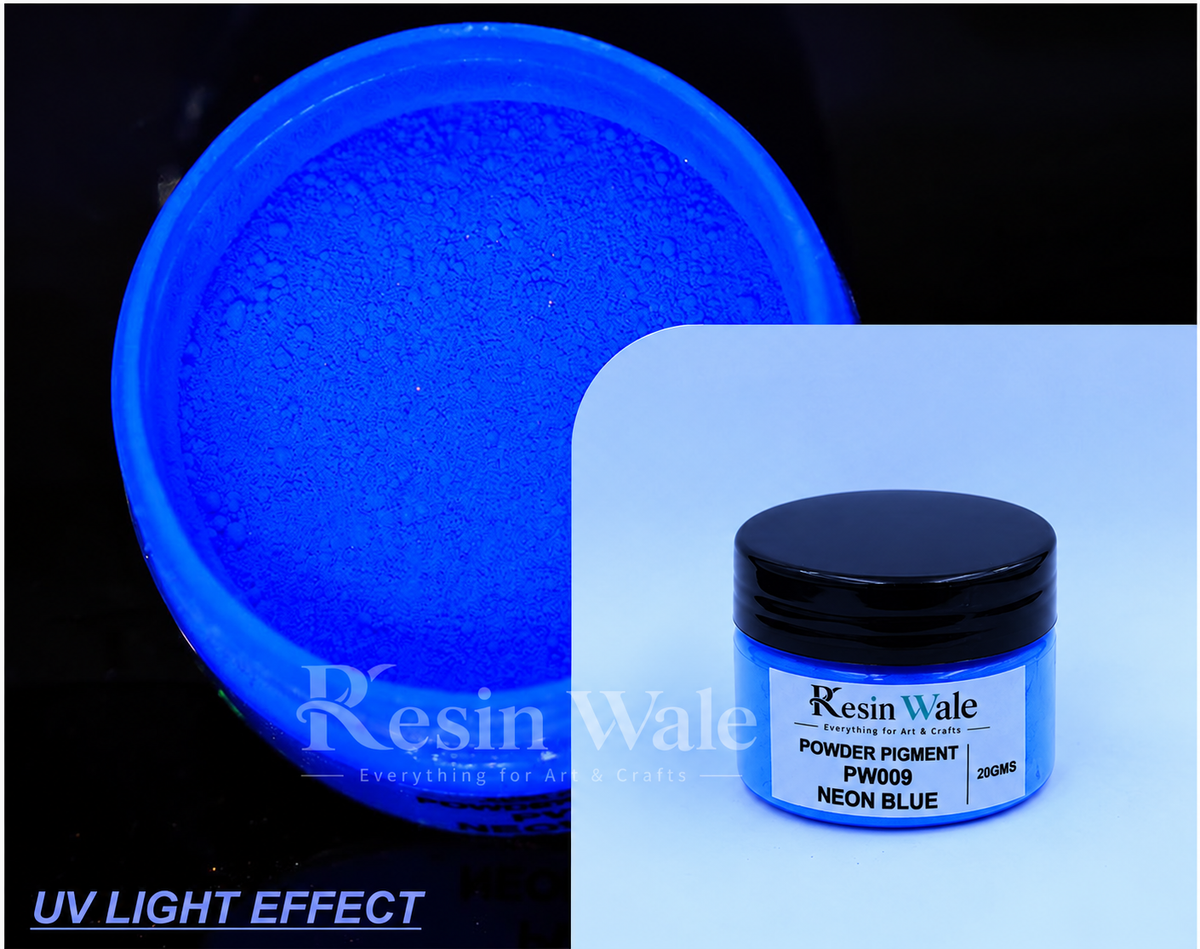 Resin Wale Neon Powder Pigment Blue PW009