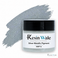 Resin Wale Silver Metallic Pigment — NMP16, branded original jar and watermark