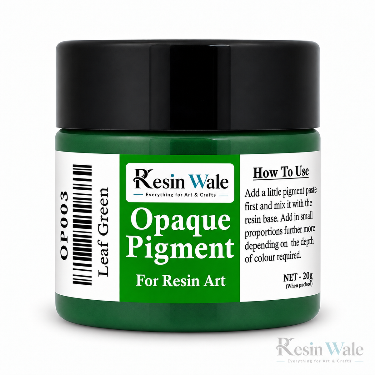 Resin Wale Leaf Green Opaque Resin Pigment – 20 g OP003