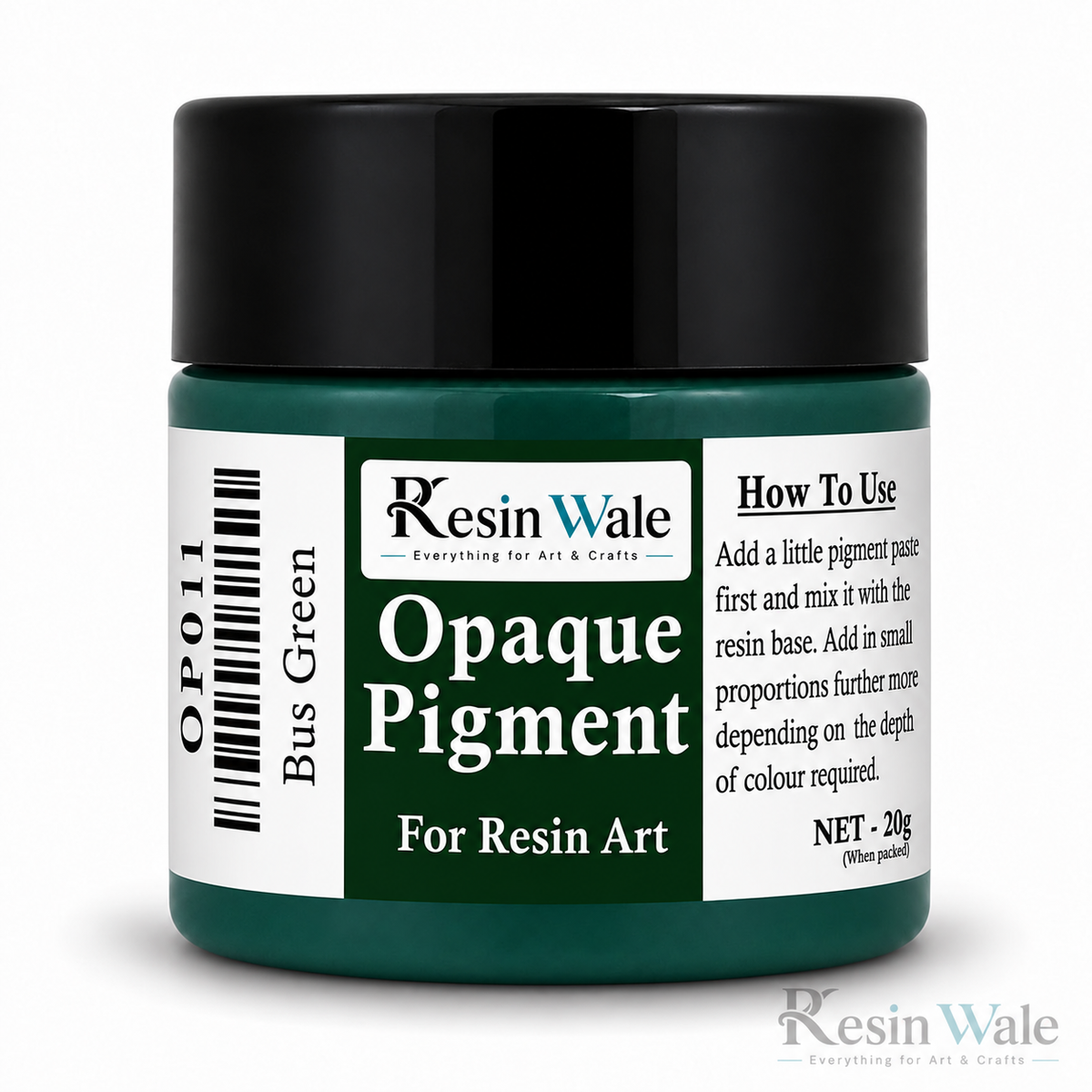 Resin Wale Bus Green Opaque Resin Pigment – 20 g OP011
