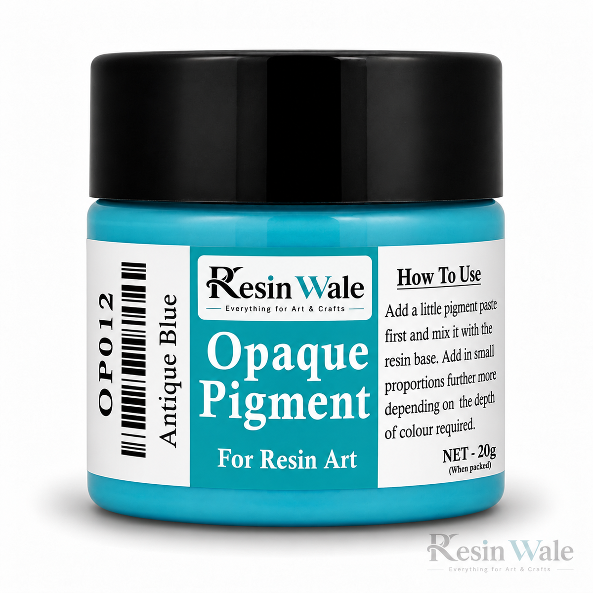 Resin Wale Antique Blue Opaque Resin Pigment – 20 g OP012