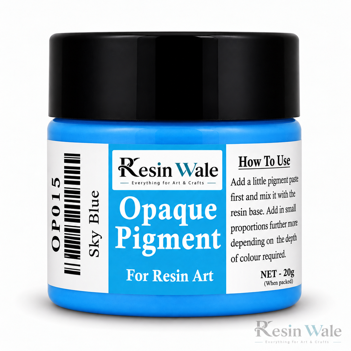 Resin Wale Sky Blue Opaque Resin Pigment – 20 g OP015