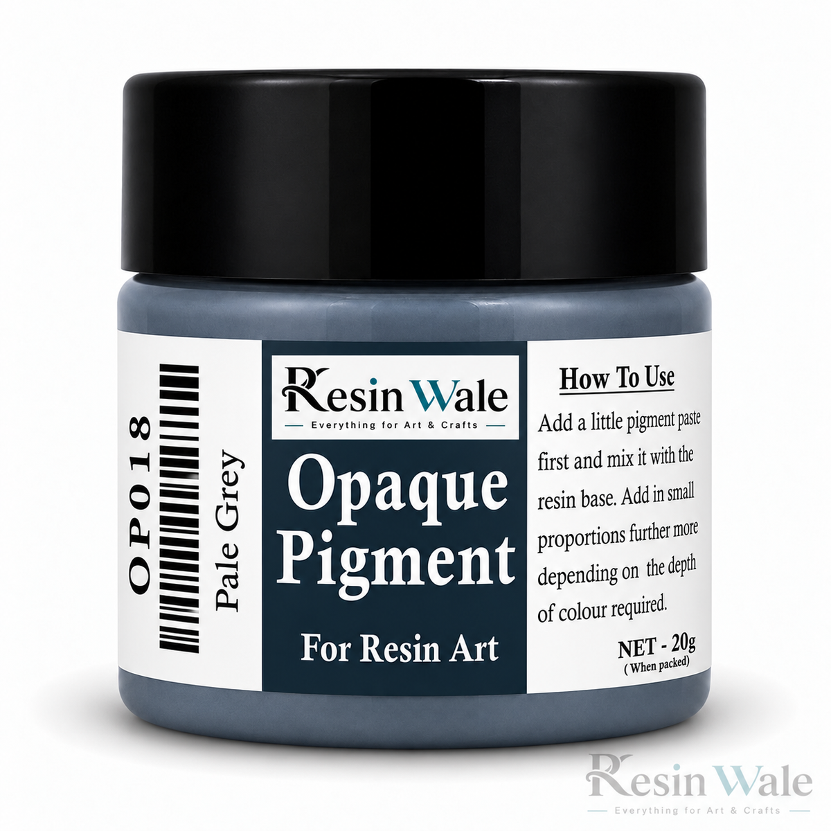 Resin Wale Pale Grey Opaque Resin Pigment – 20 g OP018