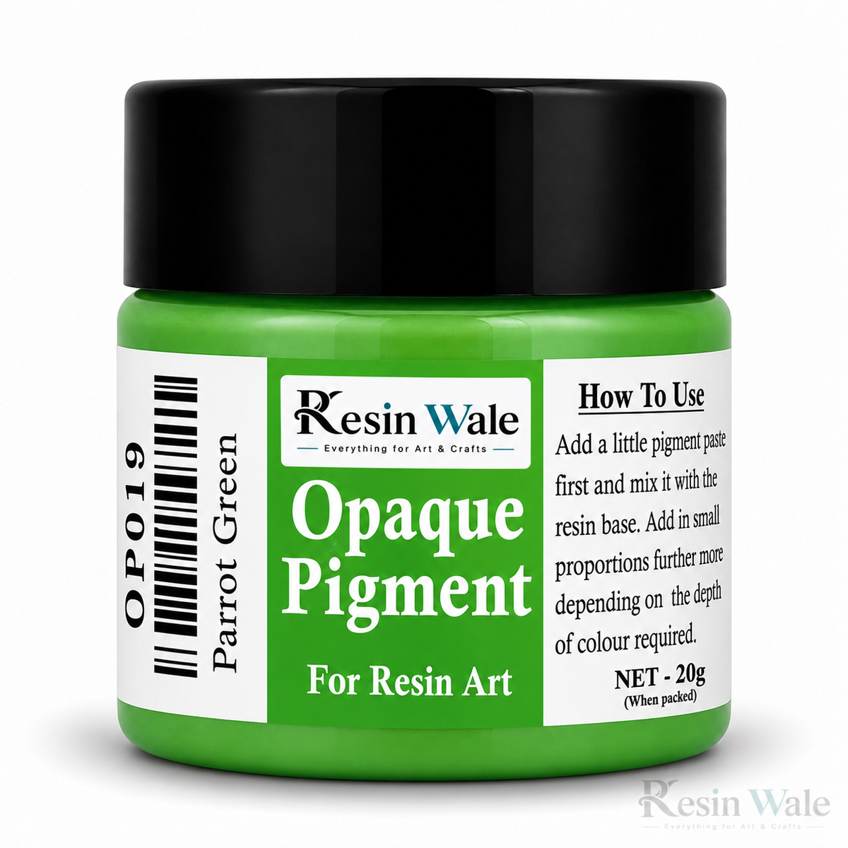 Resin Wale Parrot Green Opaque Resin Pigment – 20 g OP019
