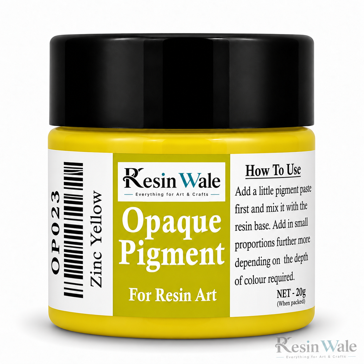 Resin Wale Zinc Yellow Opaque Resin Pigment – 20 g OP023