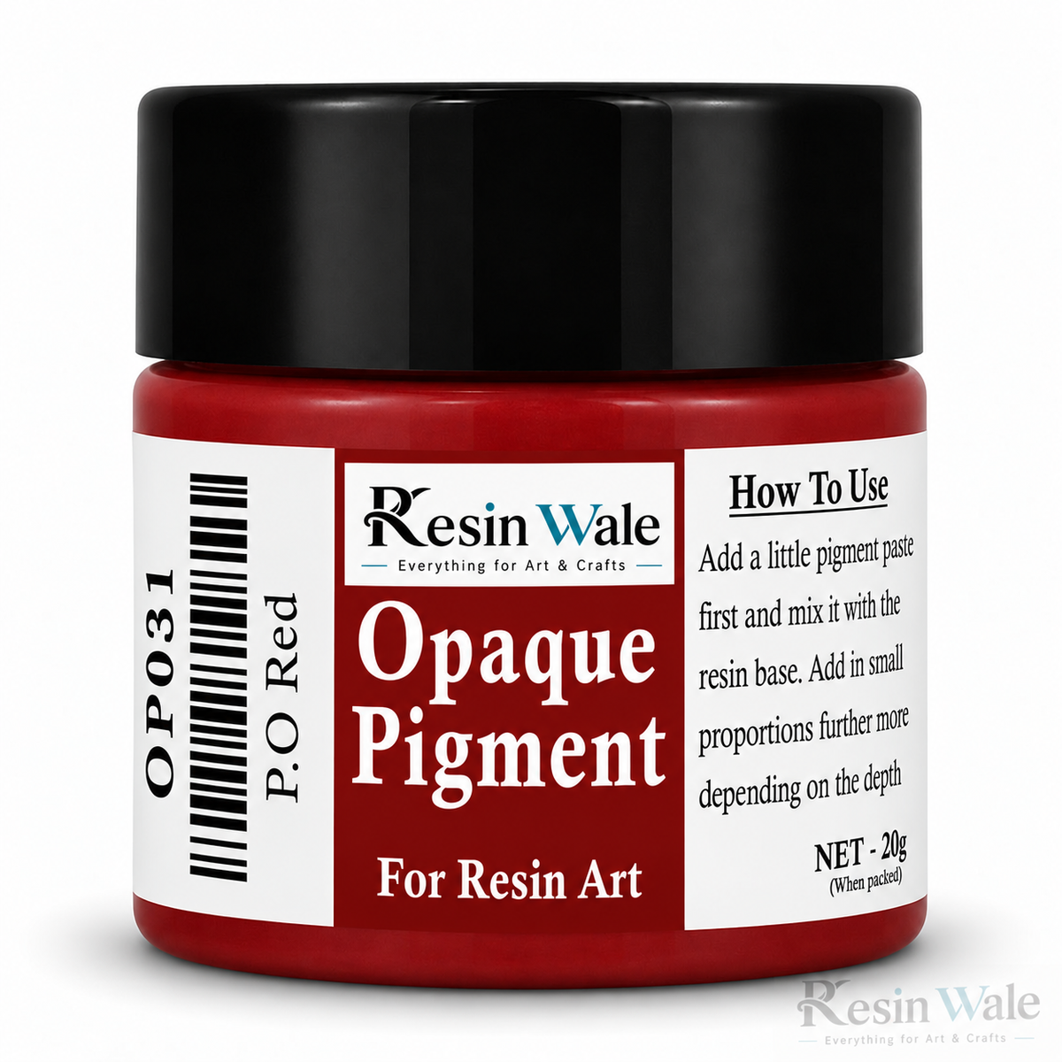 Resin Wale P.O.Red Opaque Resin Pigment – 20 g OP031