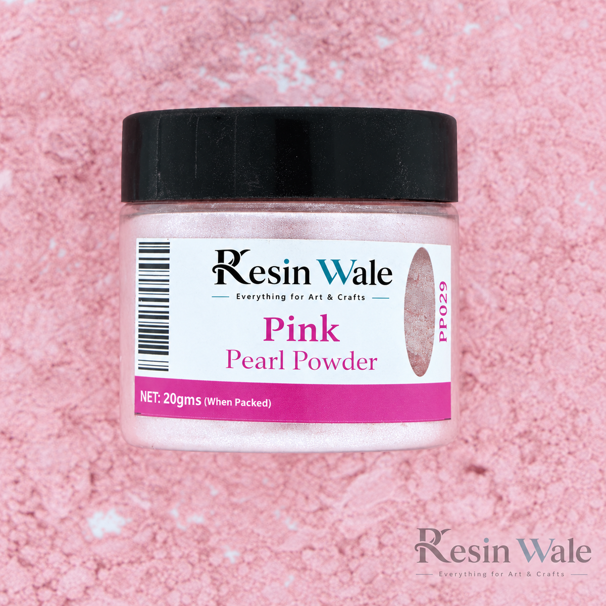 Resin Wale Pink Pearl Powder PP029