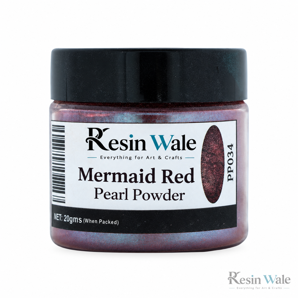 Resin Wale Mermaid Red Pearl Powder PP034