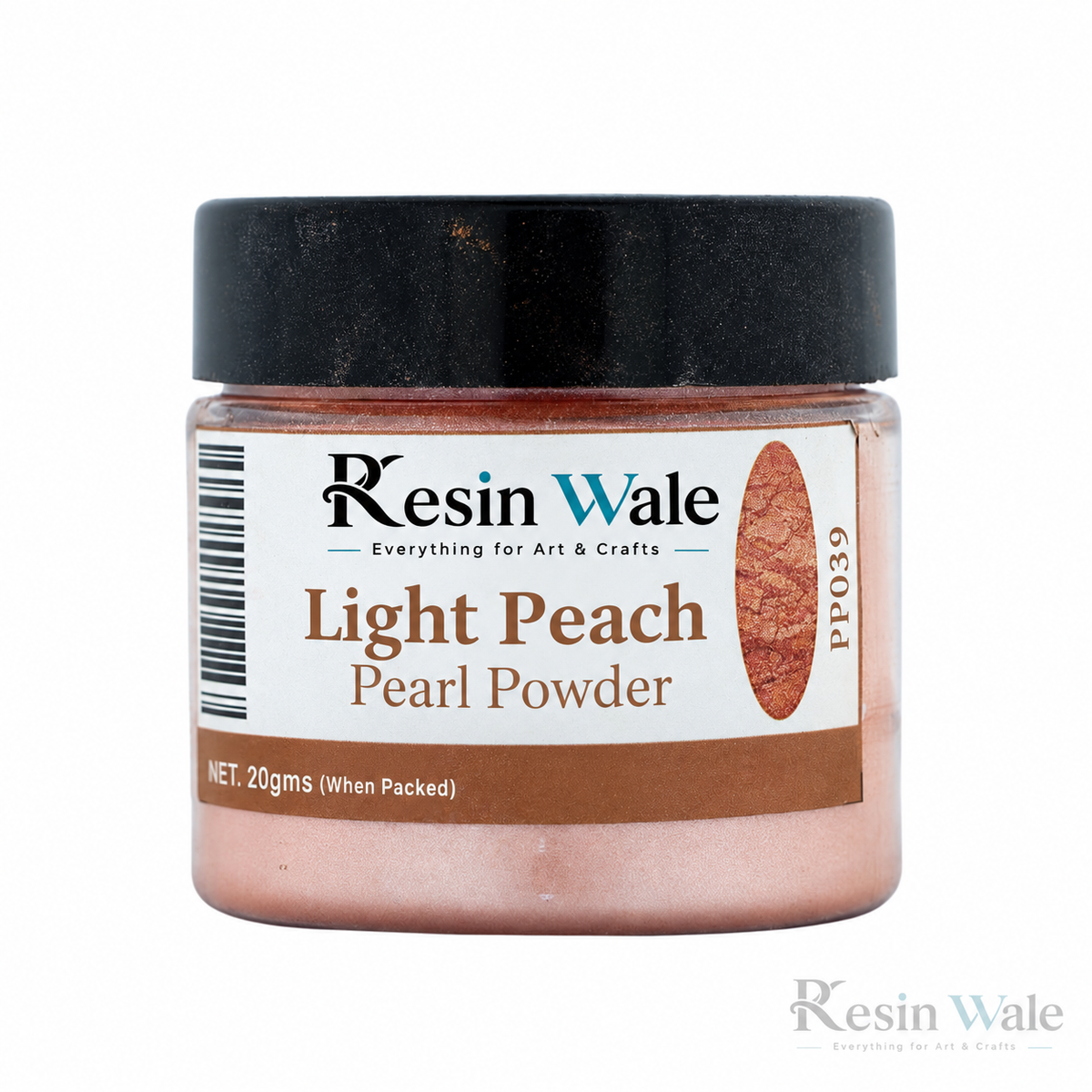 Resin Wale Light Peach Pearl Powder PP039