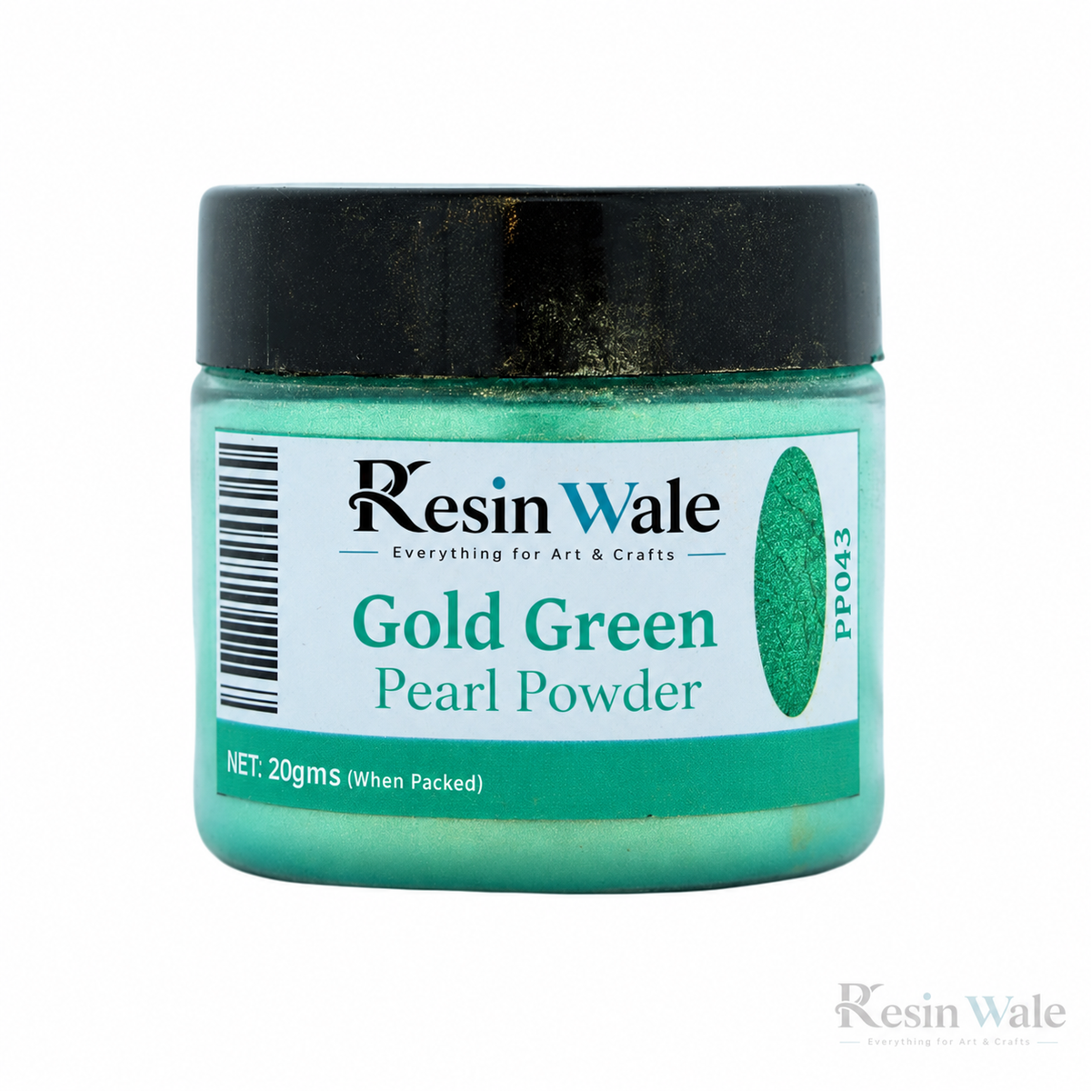 Resin Wale Gold Green Pearl Powder PP043
