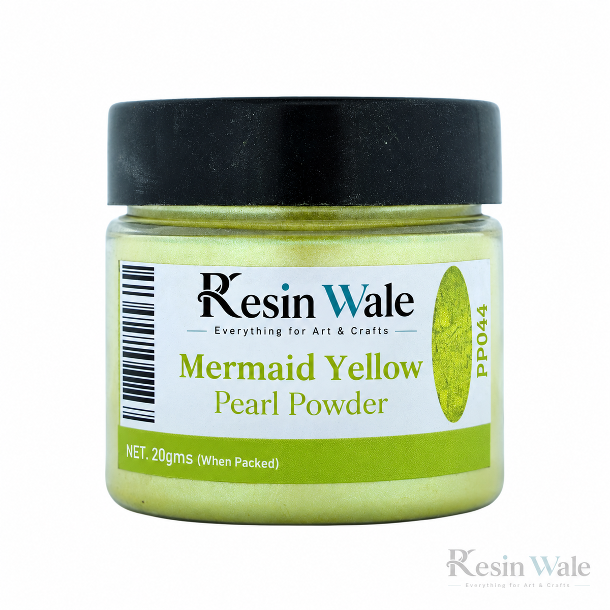 Resin Wale Mermaid Yellow Pearl Powder PP044