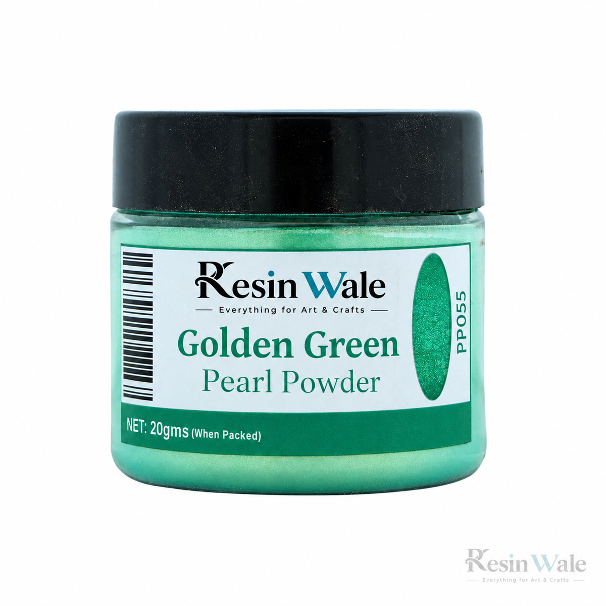 Resin Wale Golden Green Pearl Powder PP055