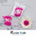 Pearl Dark Pink flower pollens and stamens - Resin Wale